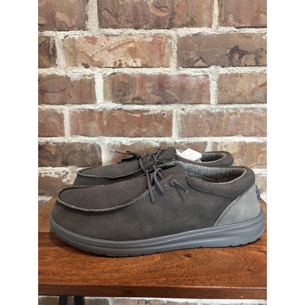 HEYDUDE Men's Paul Eco Charcoal Size 13 | Men's Shoes, Brand New, Quick‎ Ship!